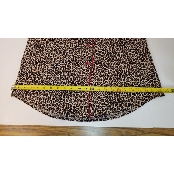 Charter Club Intimates Leopard Print Button Down Robe M - Picture 11 of 12